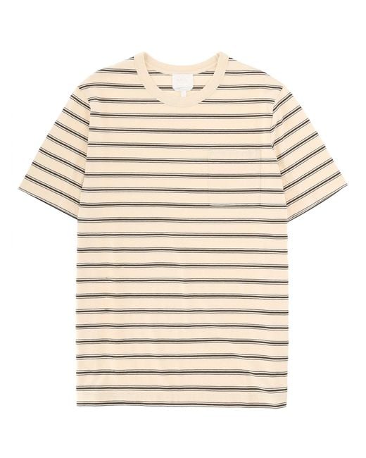 A.P.C. Natural T-Shirt With Logo for men