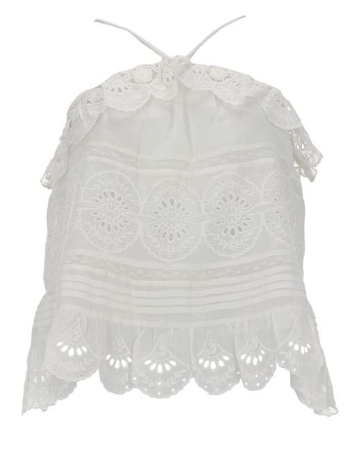 Isabel Marant White Top "Prisha"