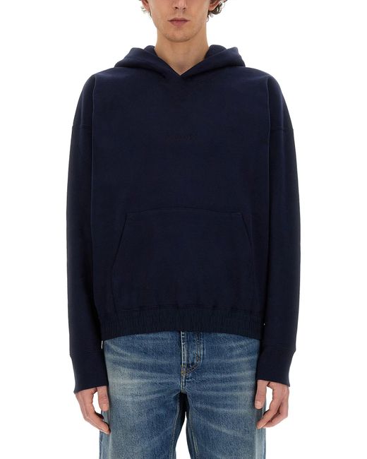 Saint Laurent Blue Classic Hoodie for men
