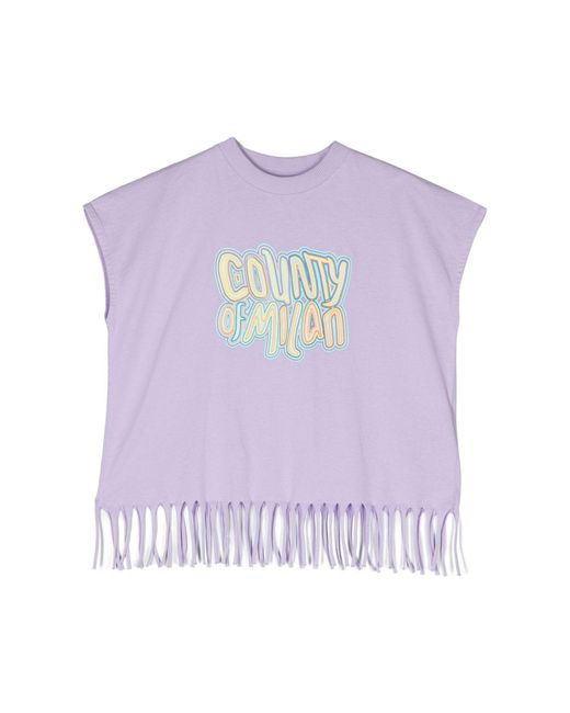 Marcelo Burlon Purple Tank Top