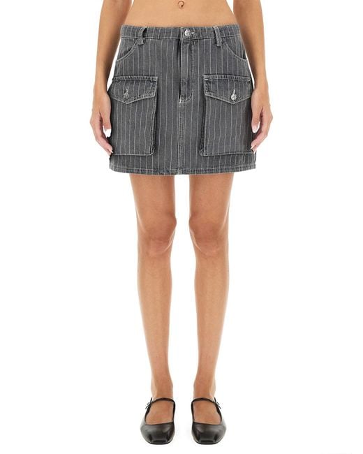Baum und Pferdgarten Gray Flowy Midi Skirt