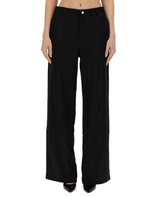 Moschino Black Wide Leg Pants