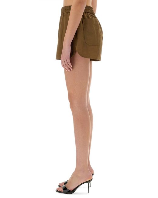 Shorts Boxer Con Pieghe di Helmut Lang in Natural