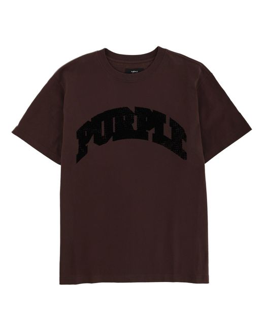 Purple Brand Brown T-Shirt With Logo for men