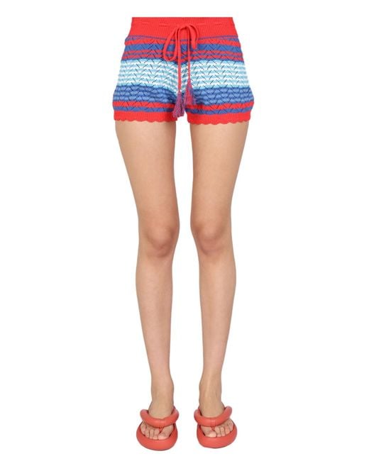Gallo Blue Striped Pattern Shorts
