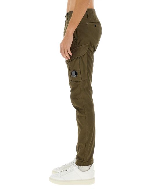 C. P. Company Pantalone Cargo di C P Company in Green da Uomo