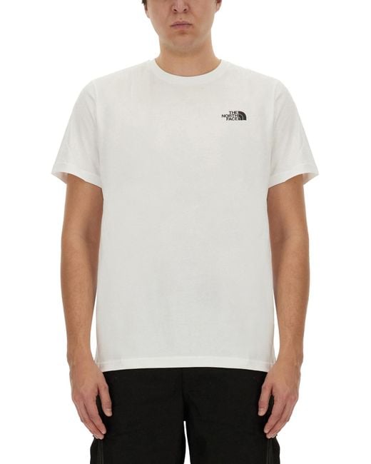 The North Face White Logo Crew Neck T-Shirt for men