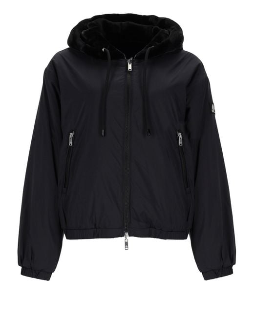 Moose Knuckles Black Giacca Reversibile "Eaton Bunny"
