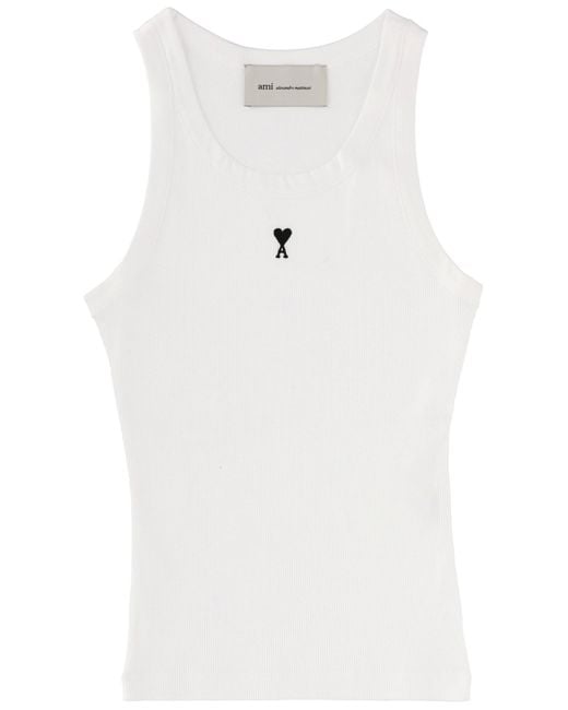 AMI White Tops With Logo