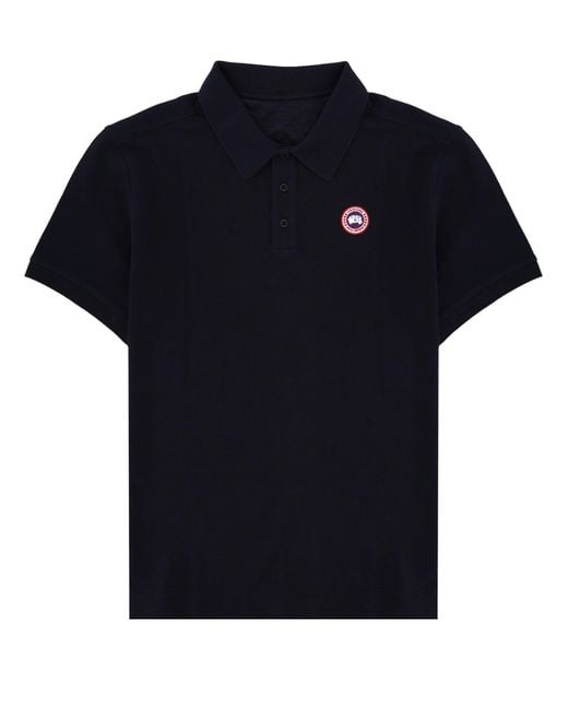 Canada Goose Black Logo Polo for men