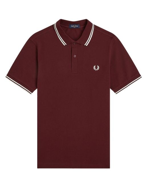 Fred Perry Red Polo With Logo for men