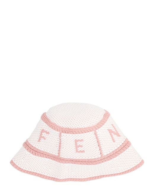 Fendi Pink Cappello Crochet