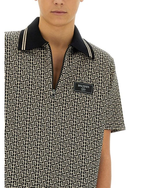 Maglioni Cotone-Uomo di Balmain in Gray da Uomo