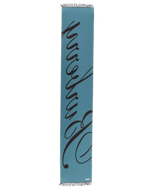 Scarf With Logo-Donna di Burberry in Blue
