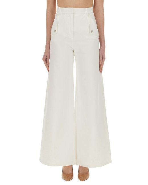 Max Mara White Wide Pant "Mindfulness"