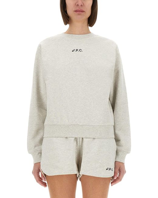 a.p.c. x asics White A. P.C. X Asics "Stone" Sweatshirt