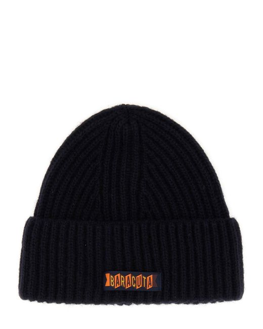Cappello Beanie Con Patch Logo di Baracuta in Blue da Uomo