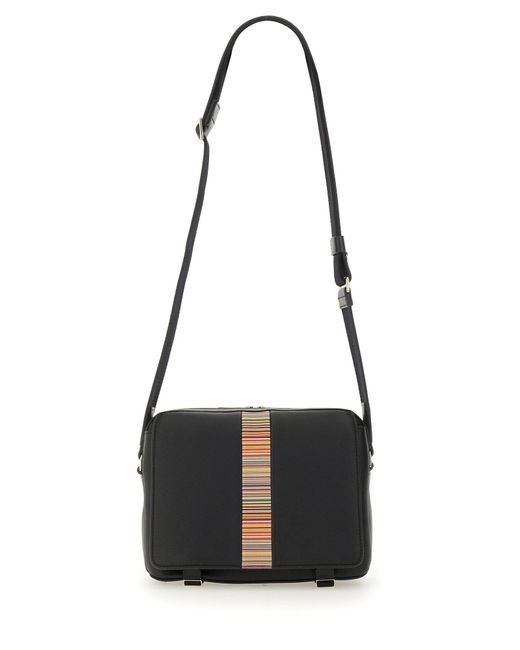 Borsa "Signature Stripe" di Paul Smith in Black da Uomo