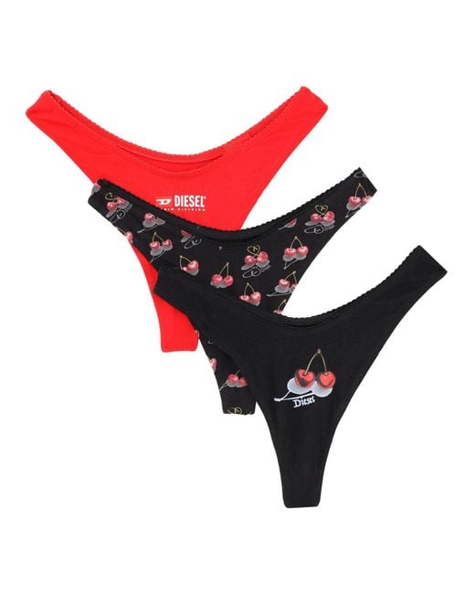 DIESEL Red 3-Pack Of "Ufpn-Punchy" Briefs