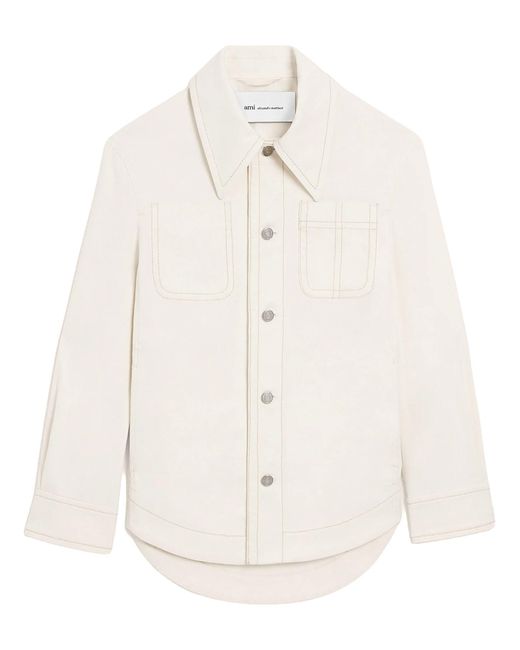 AMI White "Worker" Jacket for men