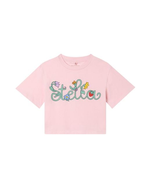 Stella McCartney Pink Stella Mc Cartney Star With "Garden" Logo