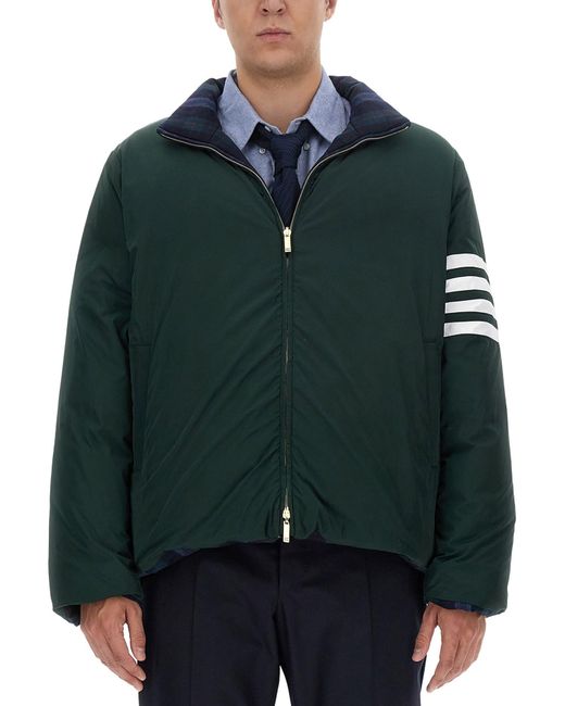 Thom Browne Green Reversible Jacket for men