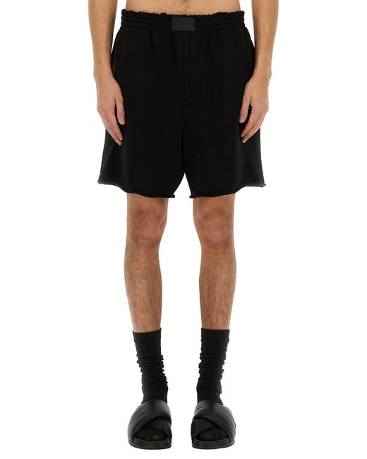 Helmut Lang Black Cotton Shorts for men
