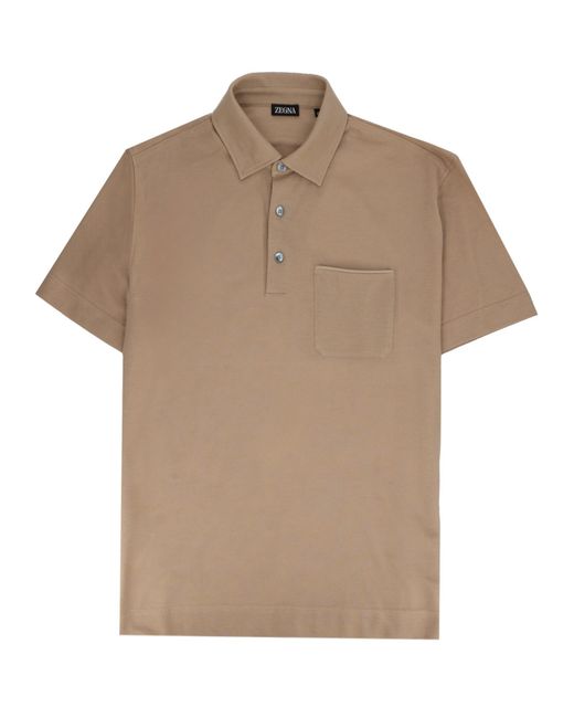 Zegna Natural Polo Regular Fit for men