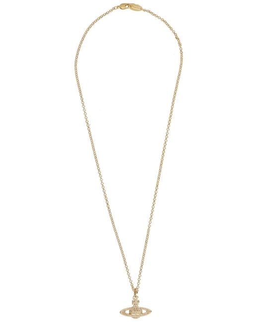 Vivienne Westwood White Elegant Brass Necklace For