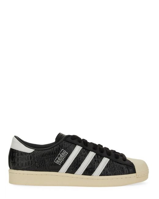 Adidas Originals Black Superstar Vintage Sneaker