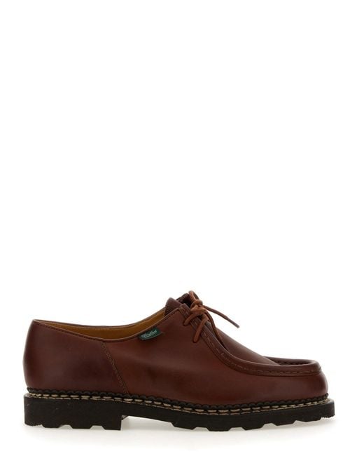 Stringata "Michael" di Paraboot in Brown da Uomo