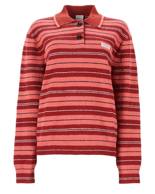Paul Smith Red Maglia Rugby