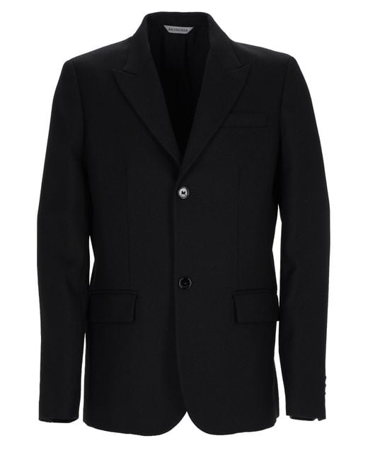 Balenciaga Black Giacca Sartoriale Monopetto for men