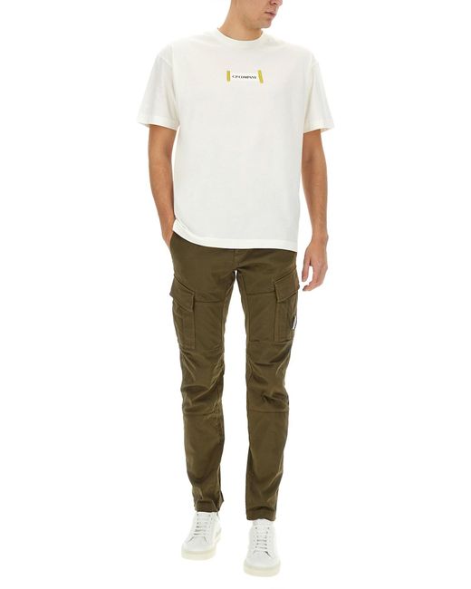 C. P. Company Pantalone Cargo di C P Company in Green da Uomo