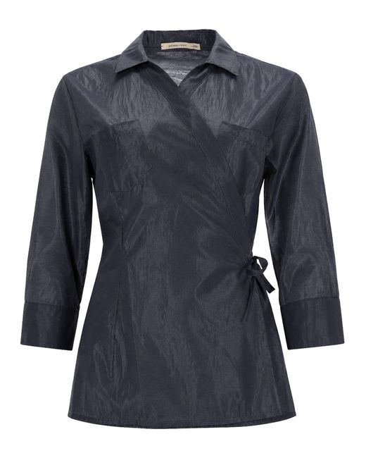 Paloma Wool Blue Camicia Wrap "Ricer"