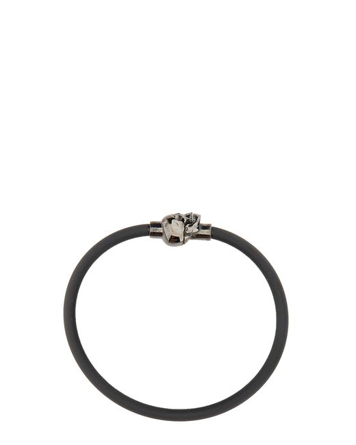 Bracciale Skull di McQueen in White da Uomo