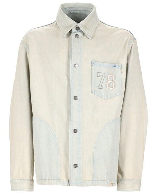 Golden Goose Deluxe Brand White Trendy Sports Jacket For for men