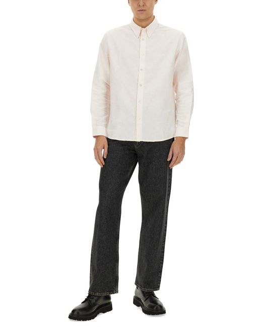Shirt "Greg" di A.P.C. in White da Uomo