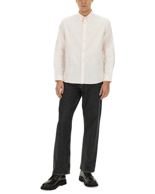 Shirt "Greg" di A.P.C. in White da Uomo