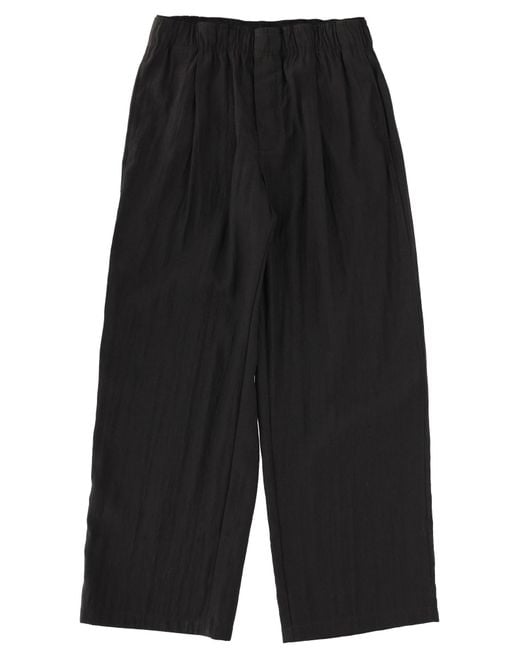 Our Legacy Black Leisure Fit Relaxed Trousers for men