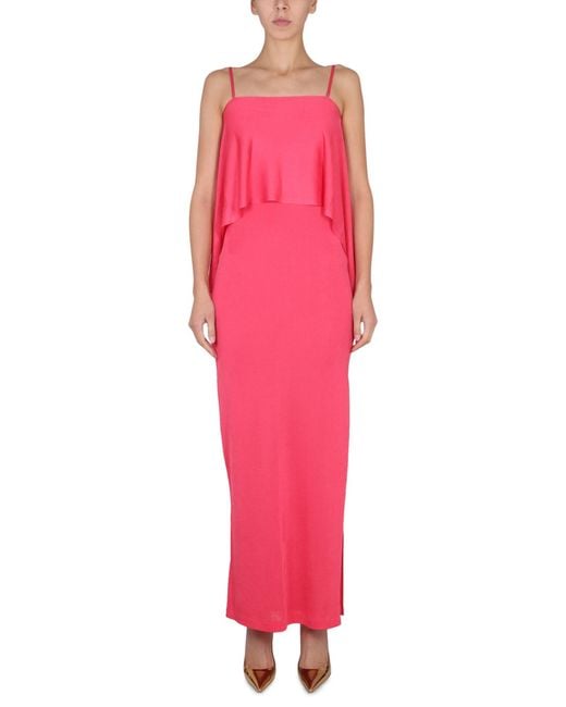 Tom Ford Pink Dress With Ruffles