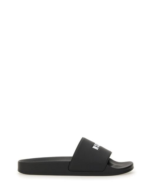 MSGM Multicolor Slide Sandal With Logo for men