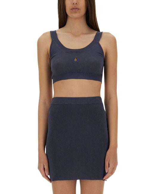 Vivienne Westwood Blue Bea Bra" Top