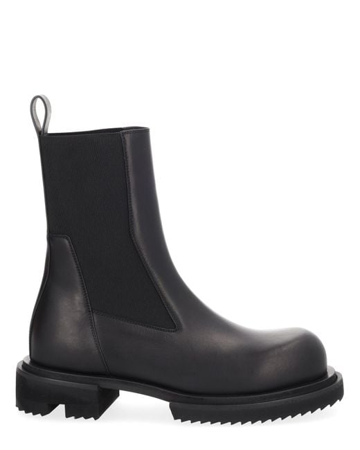 Rick Owens Black Beatle Gabe Boots