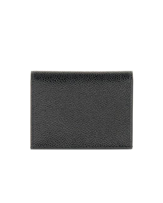 Thom Browne Black Small Leather Goods for men
