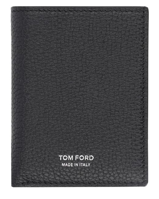 Tom Ford Black Portacarte Pieghevole for men