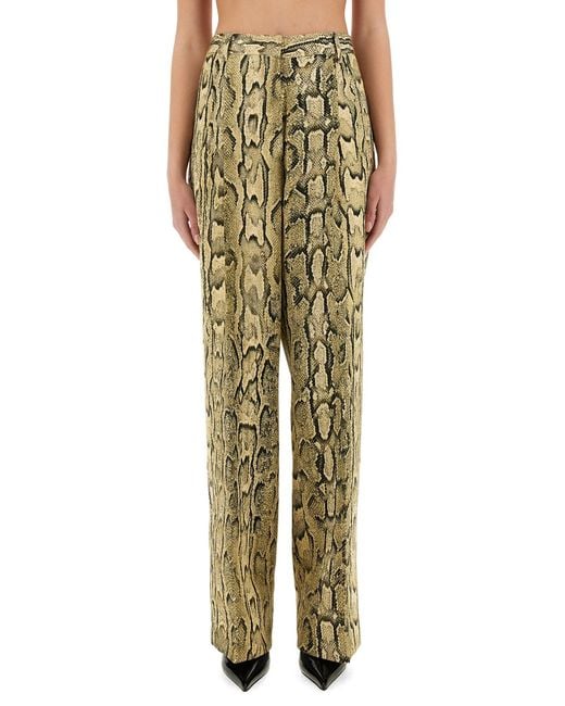 Dries Van Noten Green Jacquard Pants
