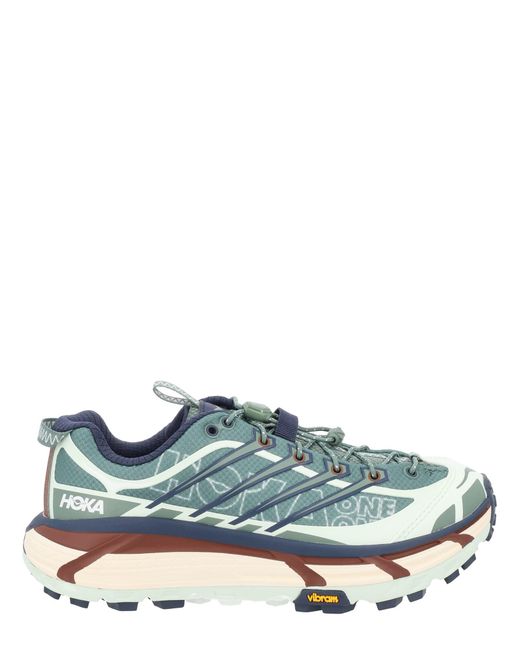 Hoka One One Blue One One "Mafate Three2 Wordmark" Sneaker