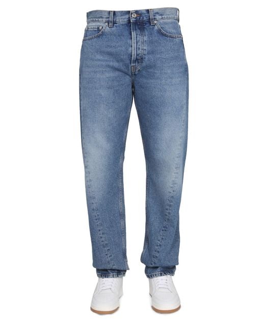 Séfr Blue Twisted Jeans for men