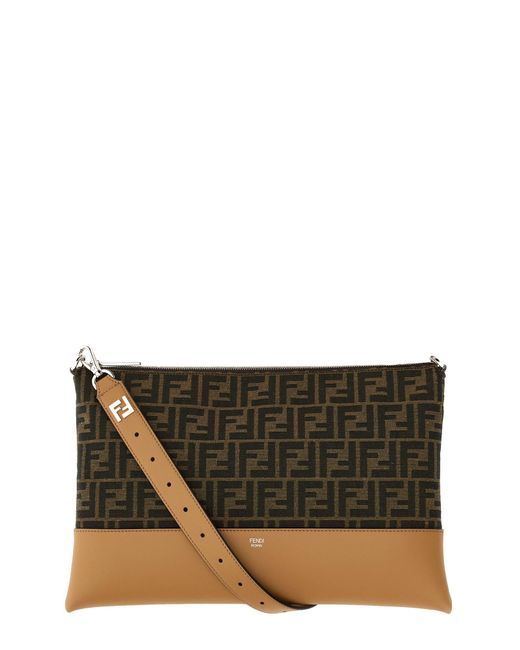 Pochette Small "Ff" di Fendi in Black da Uomo